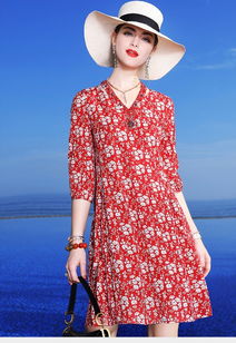 【品牌服裝折扣幾折拿貨慕之淇圓領連衣裙】- 